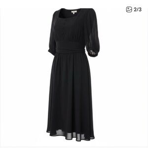 Reitmans Classic Black Midi Dress